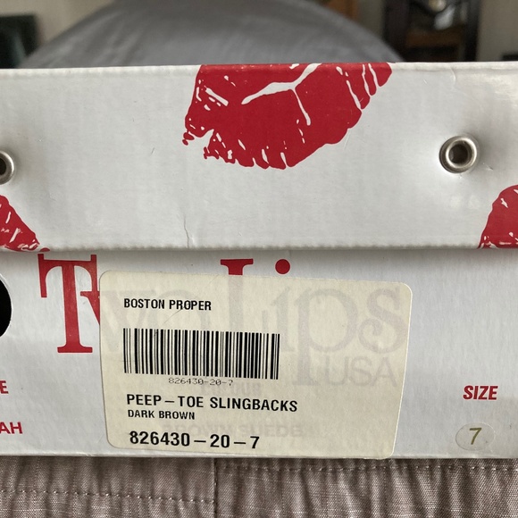 Peep Toe Sling Back Heels (Never Worn) - Picture 4 of 4